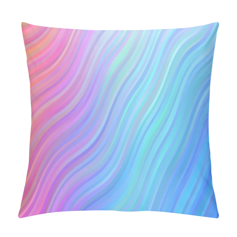 Personality  Light Blue, Red Vector Background With Lines. Pillow Covers