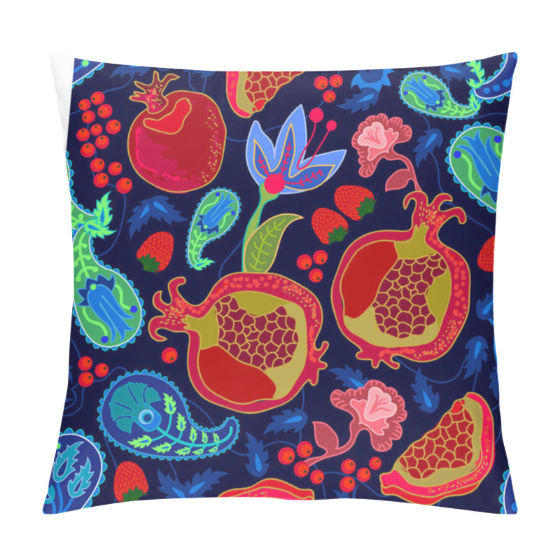 Personality  Summer Fruit And Berries Garden. Pillow Covers