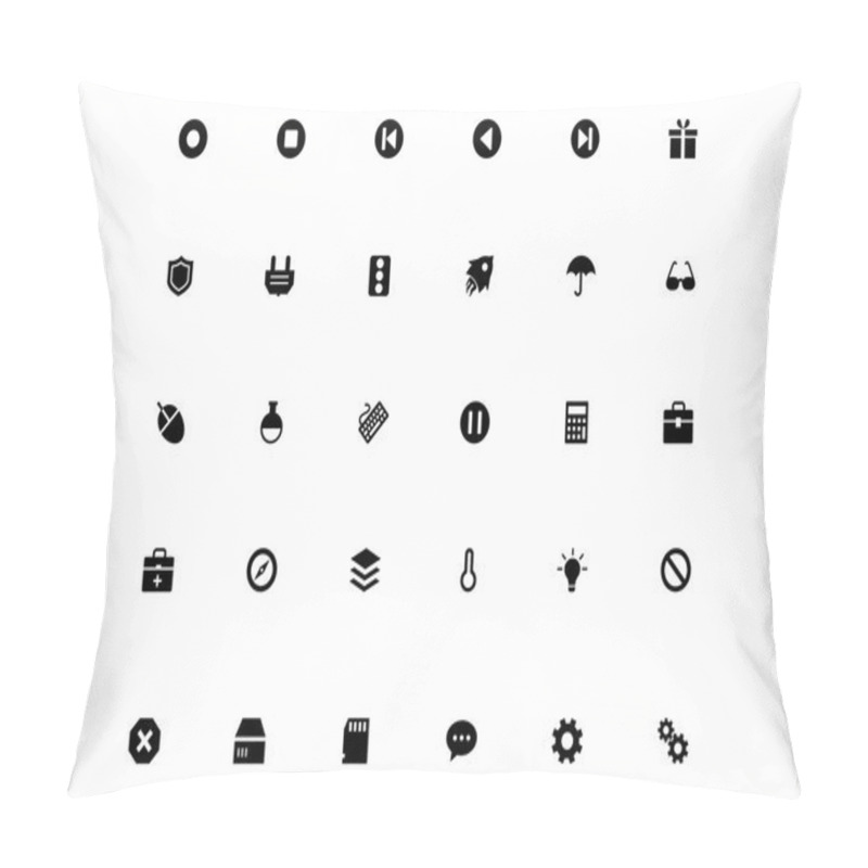 Personality  Mini Vector Icons 5 Pillow Covers