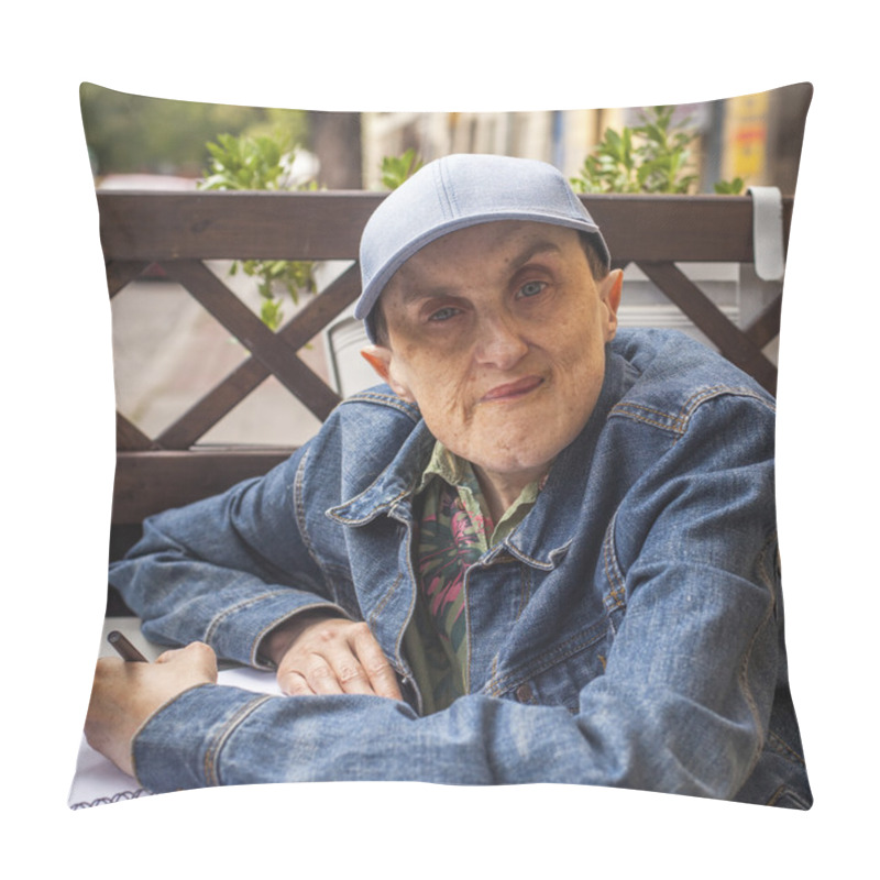 Personality  Man With Cerebral Palsy Pillow Covers