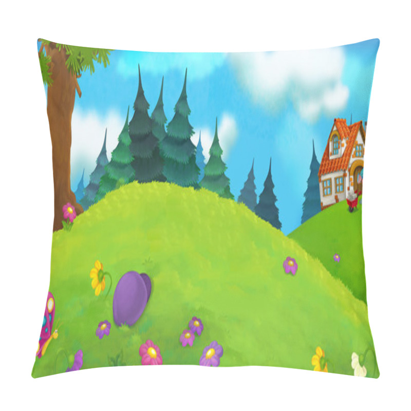 Personality  Cartoon Scene For Fairy Tales Pillow Covers