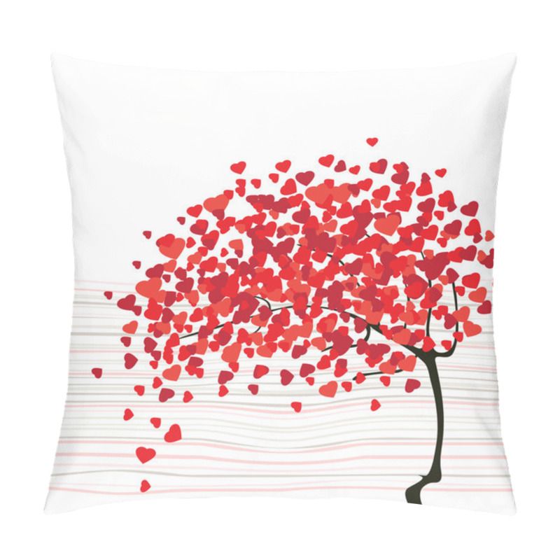 Personality  Valentine Day Abstract With Tree Pillow Covers