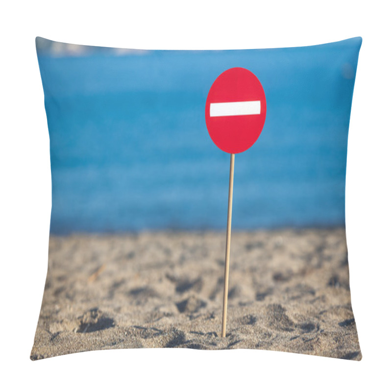 Personality  Road Sign Beach Pillow Covers