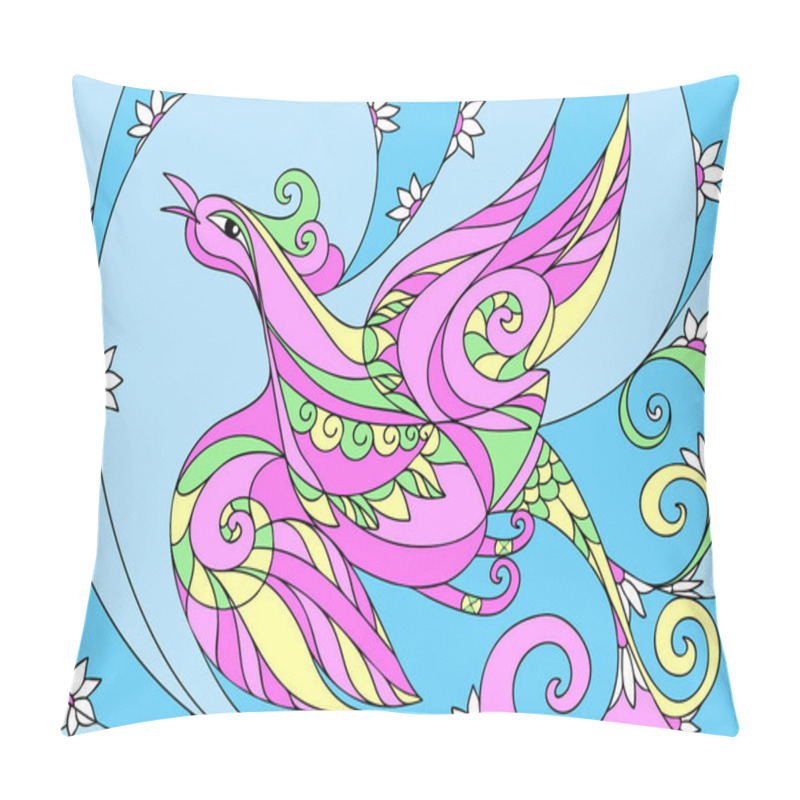 Personality  Abstract Bird Spring Pastel Colours Pillow Covers