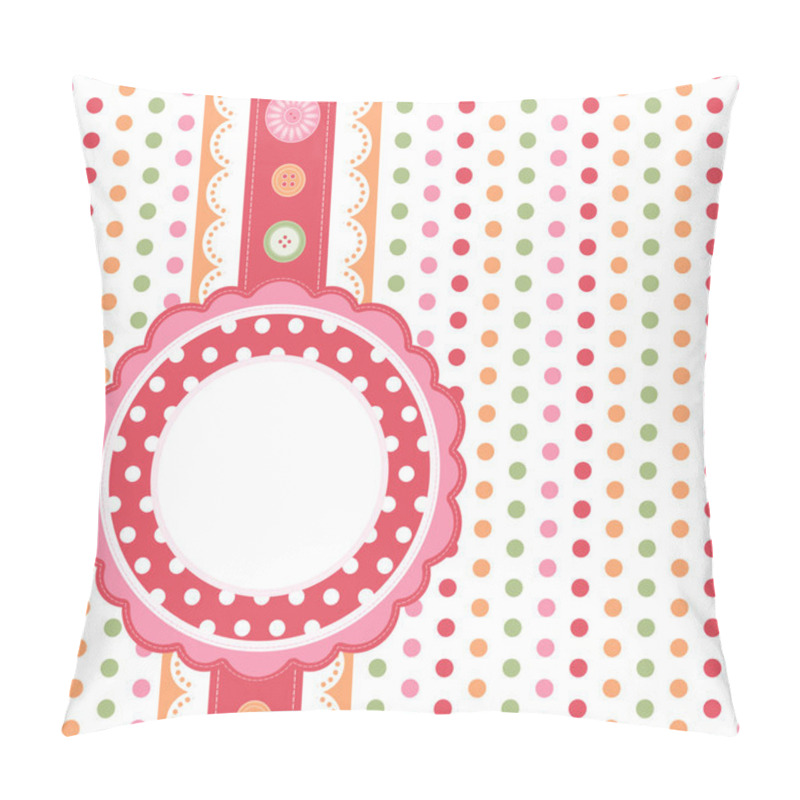 Personality  Polka Dot Design Frame Pillow Covers