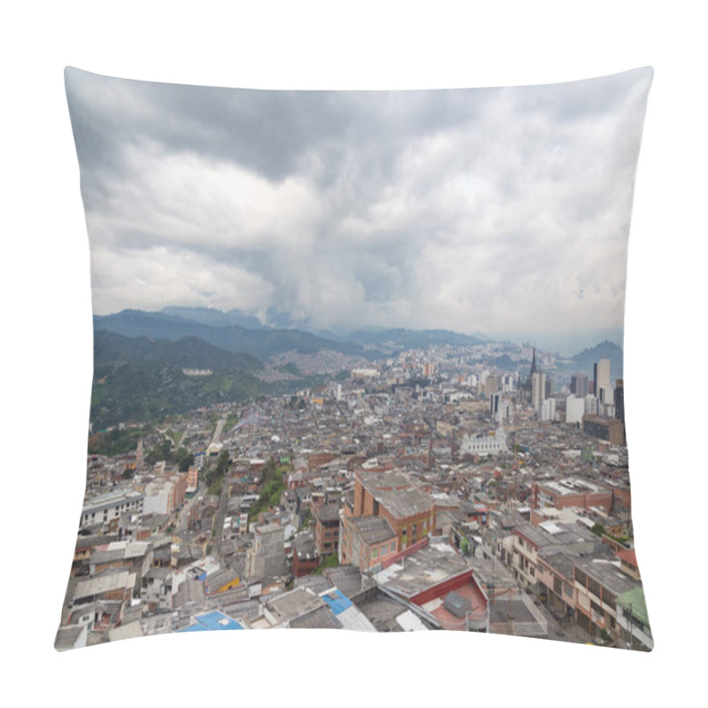 Personality  View Of Manizales, Colombia. Pillow Covers