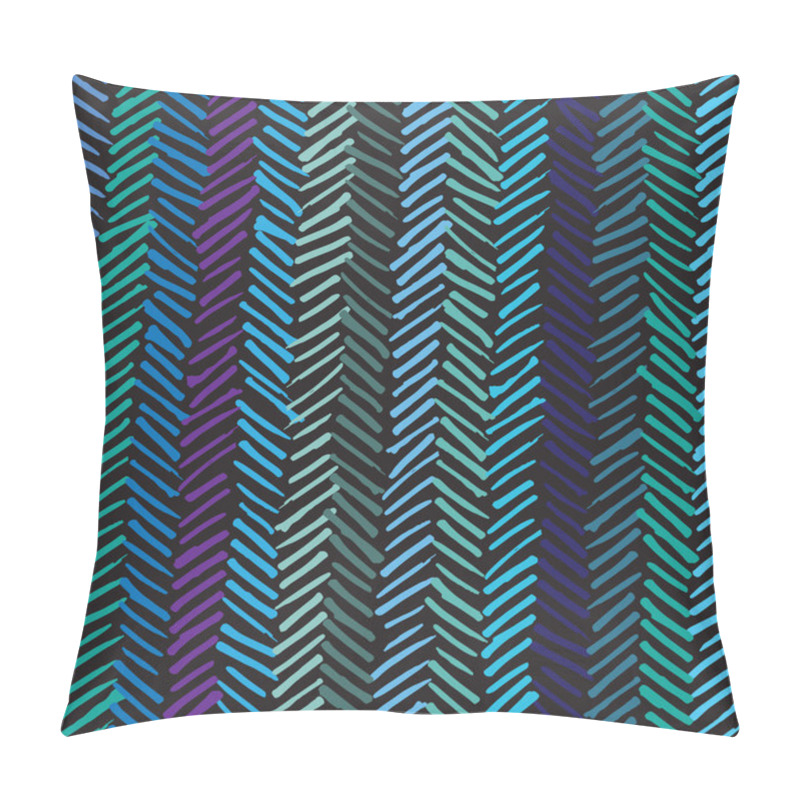 Personality  Smeared Herringbone Seamless Pattern Design Pillow Covers