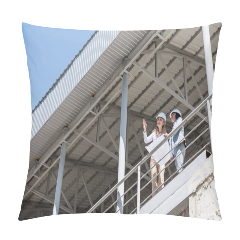 Personality  Architects In Formal Wear Talking At Construction Pillow Covers