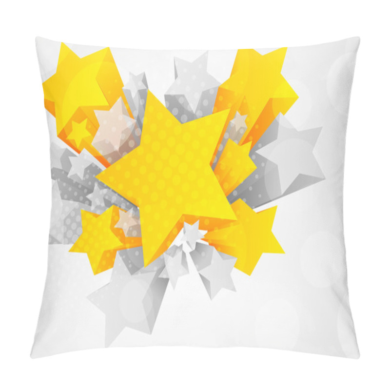 Personality  Background With 3d Star Pillow Covers