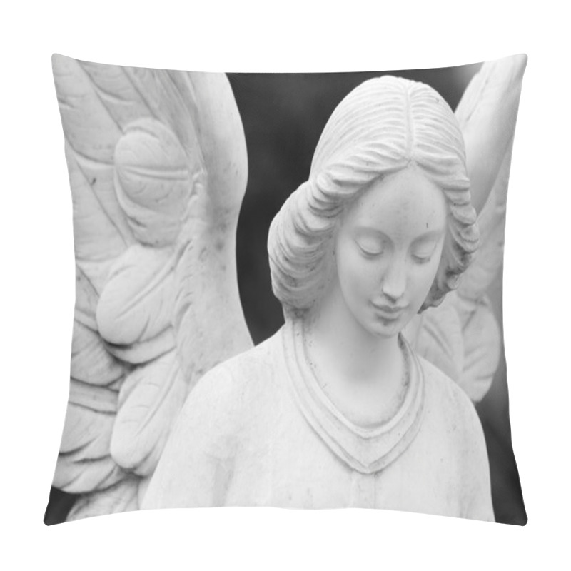 Personality  Cemetery Angel Statue Pillow Covers