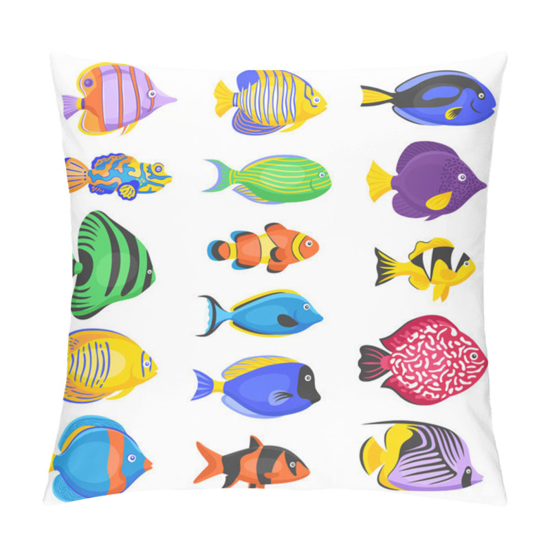 Personality  Exotic Fish Set Pillow Covers