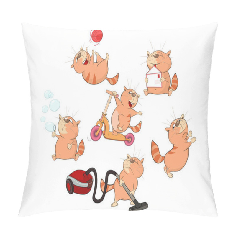 Personality  Cute Cartoon Cat Pillow Covers