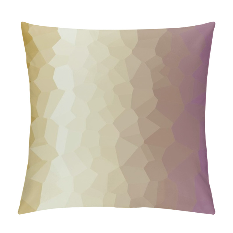 Personality  Abstract Brown Trianglify Generative Art Background Illustration  Pillow Covers