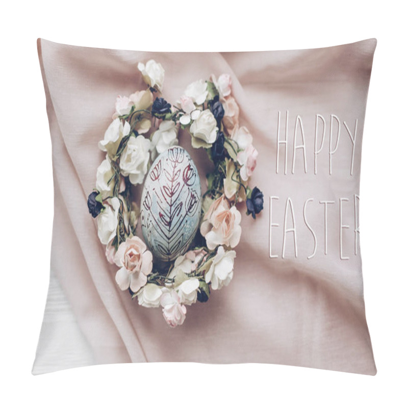 Personality  Happy Easter Text  And Easter Egg Pillow Covers