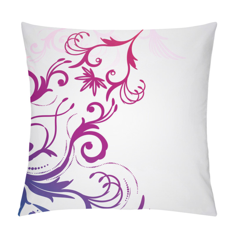 Personality  Abstract Floral Background With Oriental Flowers. Pillow Covers