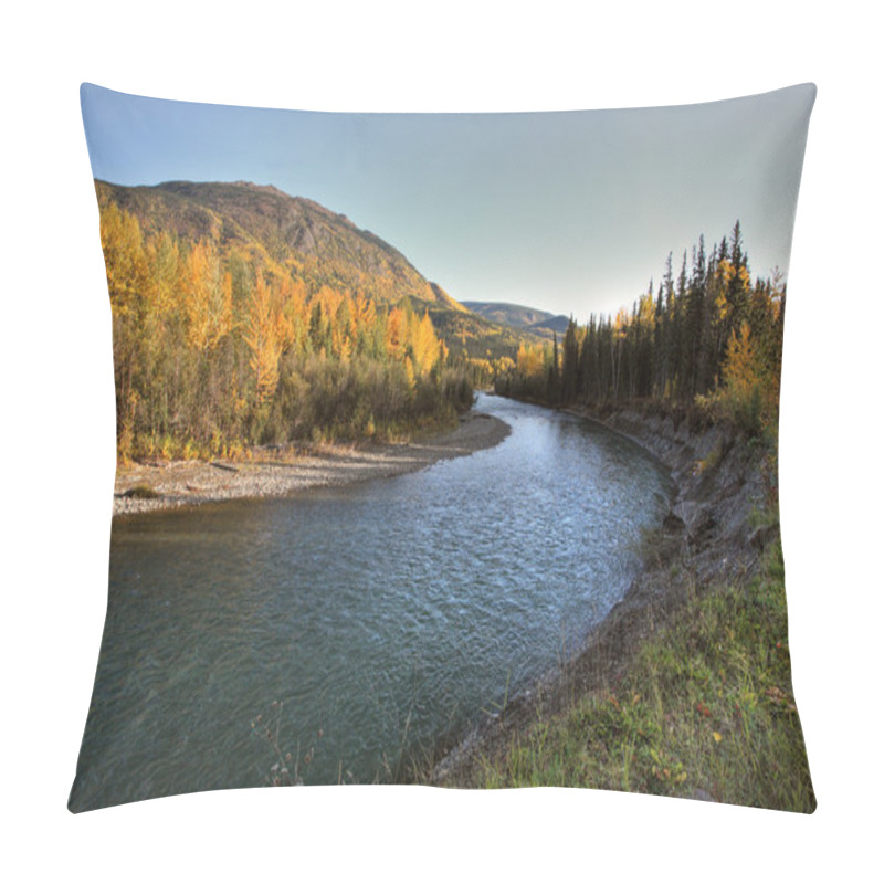 Personality  Tanzilla River In Northern British Columbia Pillow Covers