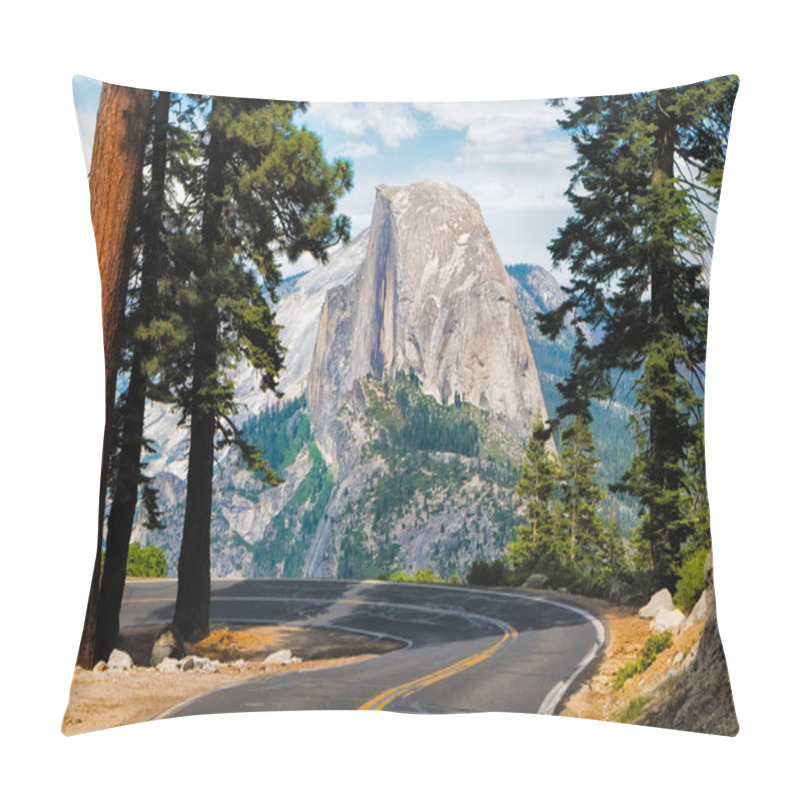 Personality  The Road Leading To Glacier Point In Yosemite National Park, California Pillow Covers