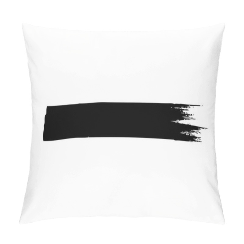 Personality  Black Brushstroke Vector Grunge Background Pillow Covers