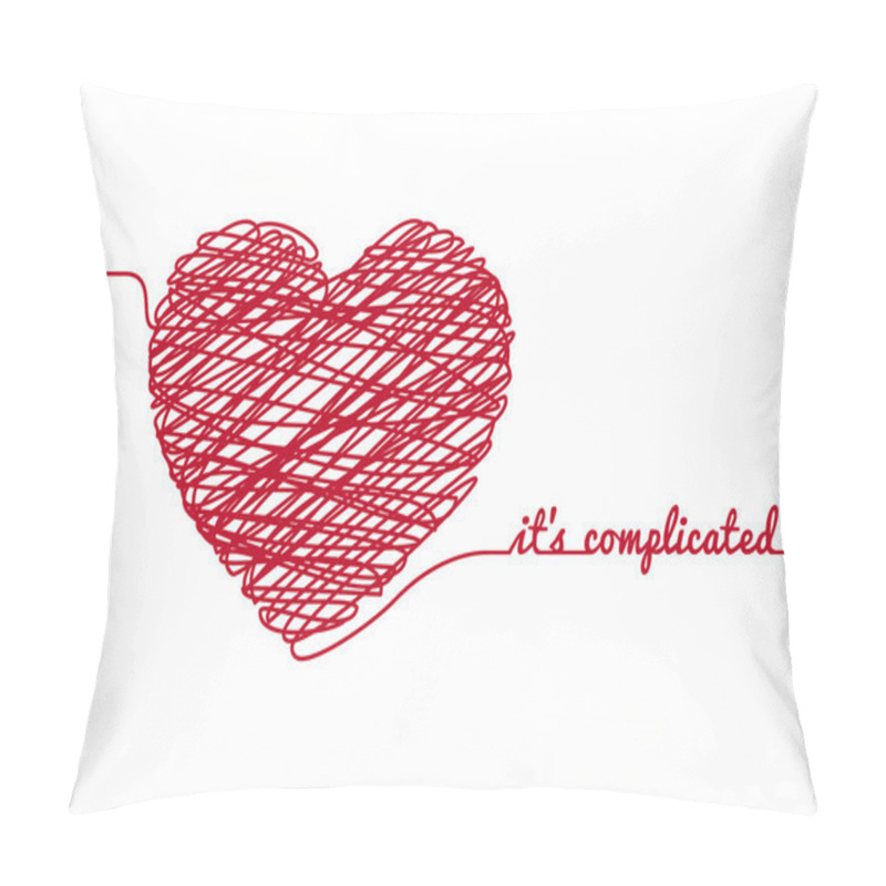 Personality  Chaos Heart, Vector Pillow Covers