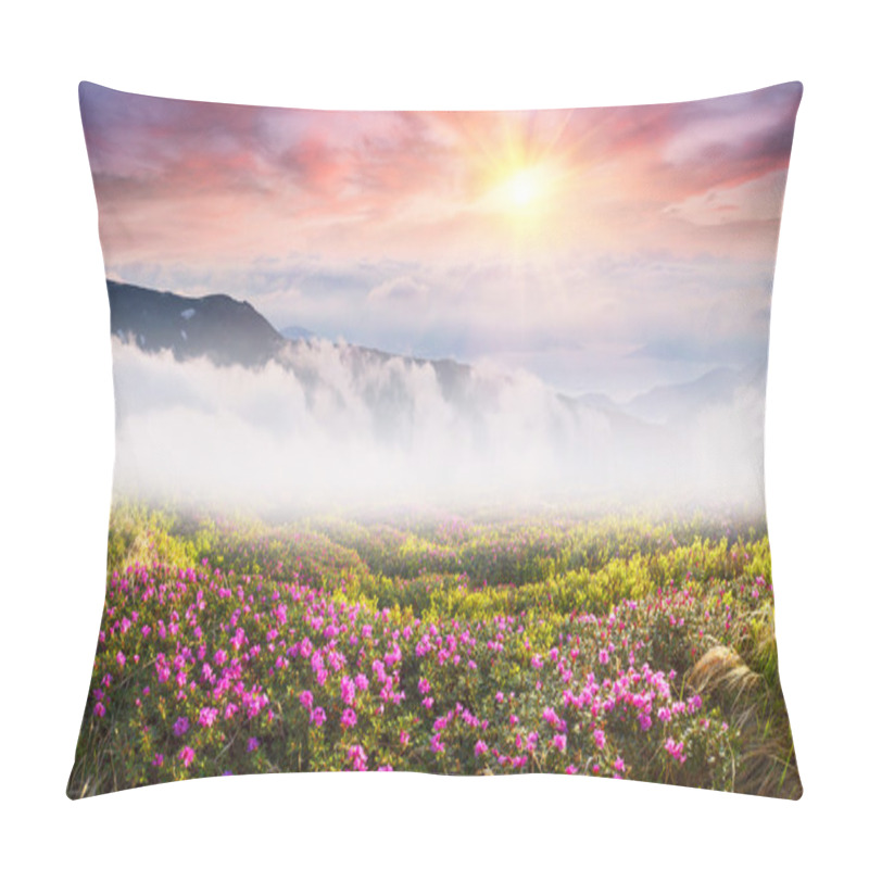 Personality  Beautiful Mountain Flowers Rhododendrons Pillow Covers