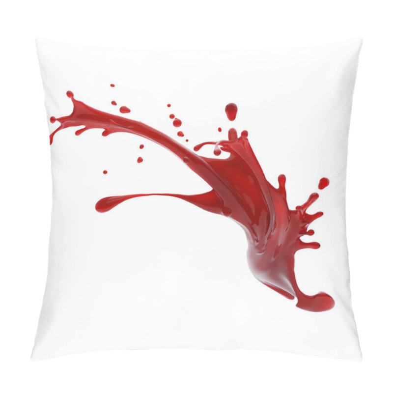 Personality  Splashes Of Red Liquid Pillow Covers