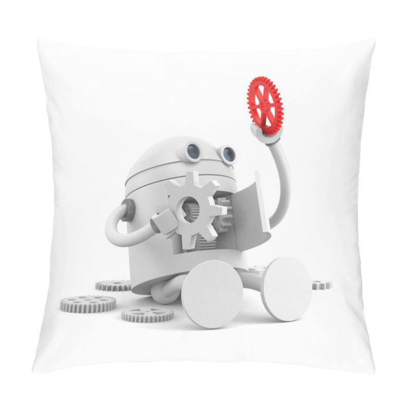 Personality  Broken Robot With Details  Pillow Covers