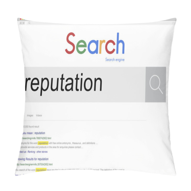 Personality  Template With Reputation Concept Pillow Covers