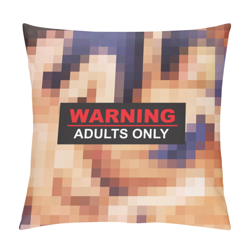 Personality  Adult 18 Warning Xxx Vector Pillow Covers