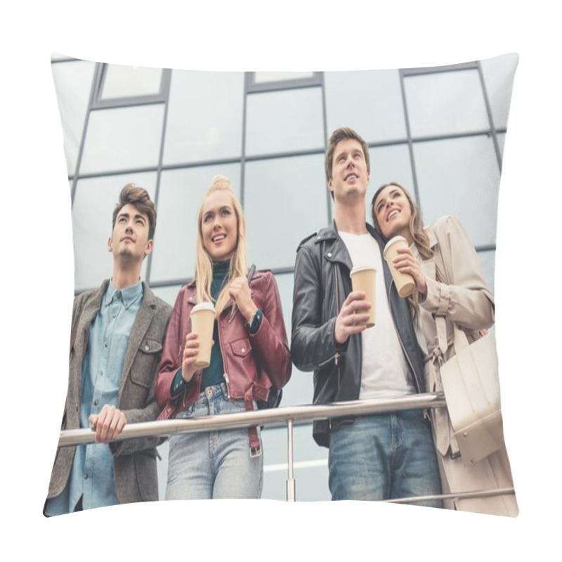 Personality  Friends With Disposable Coffee Cups  Pillow Covers