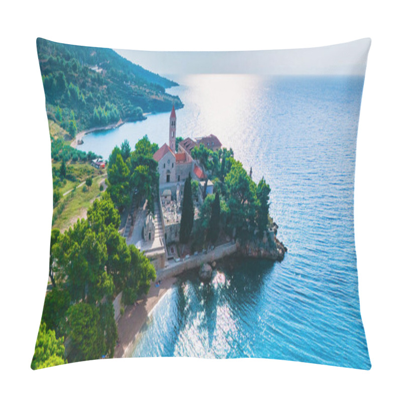 Personality  The Shimmering Adriatic, Brac Island Captivates Visitors With Its Serene Coastline And Charming Architecture. Explore The Lush Greenery And Enjoy A Perfect Day By The Water's Edge In Croatia Pillow Covers