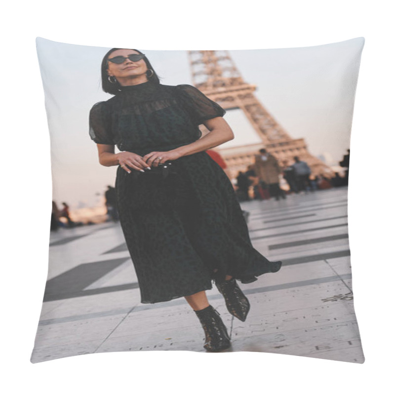 Personality  Paris, France - February 28, 2019: Street Style Outfit -  Before A Fashion Show During Paris Fashion Week - PFWFW19 Pillow Covers