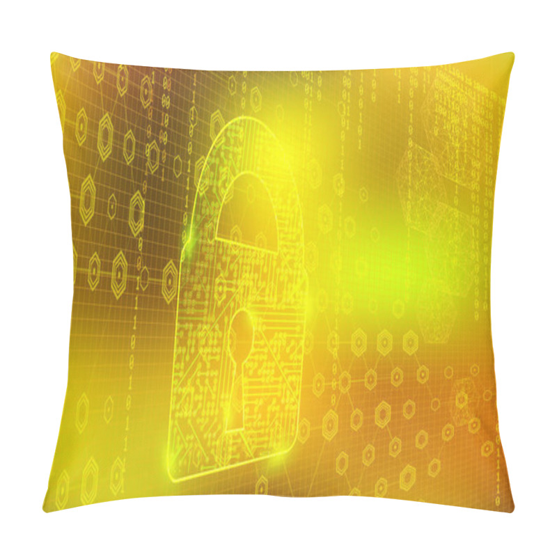 Personality  Vector  Digital Data Web Security Background Pillow Covers