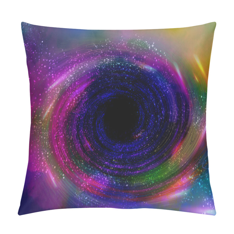 Personality  Black Hole In Space Background Pillow Covers