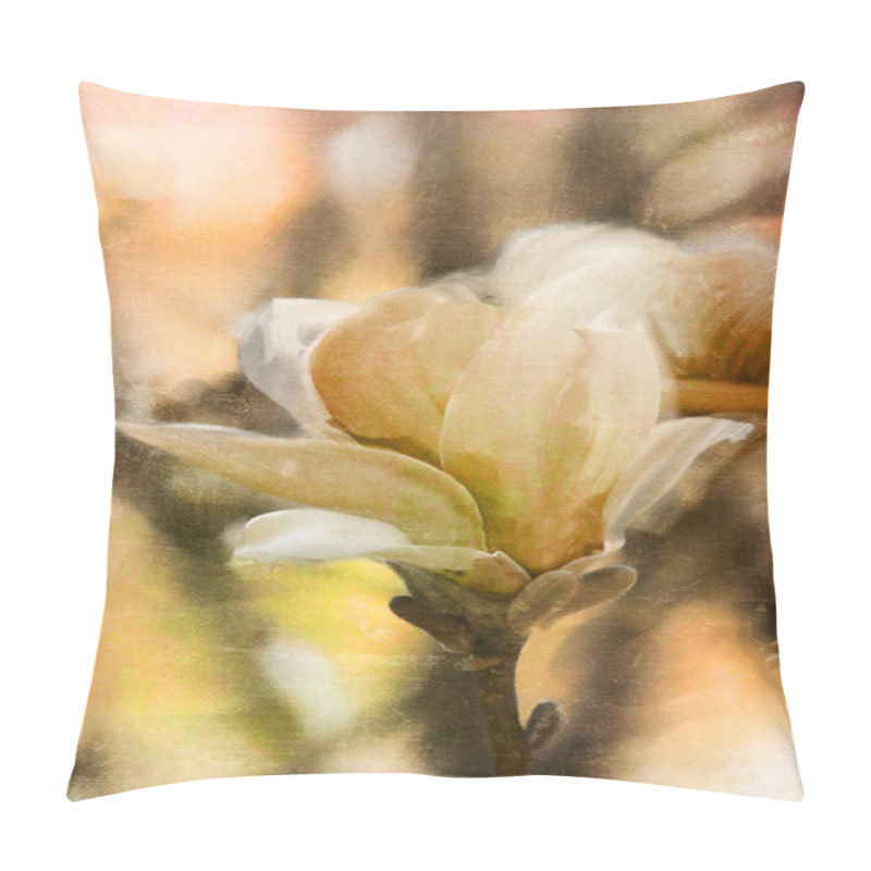 Personality  Magnolia Blossom Painting Pillow Covers