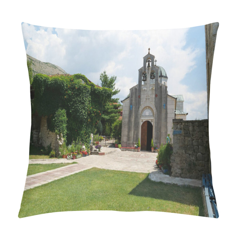 Personality  Tvrdos Monastery - 15th-century Serbian Orthodox Monastery, Trebinje City, Republika Srpska, Bosnia And Herzegovina Pillow Covers