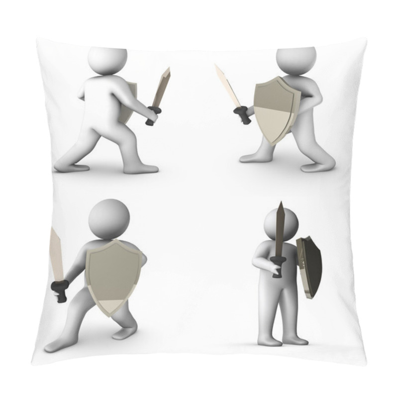 Personality  3d Knight Pillow Covers