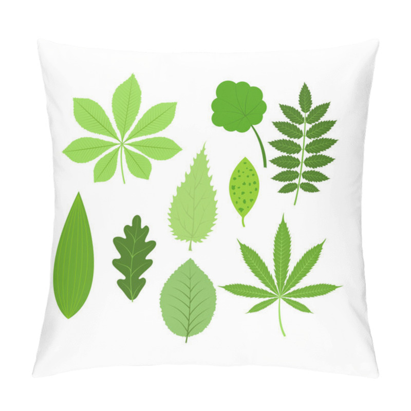 Personality  Leave Icon Vector Illustration. Pillow Covers