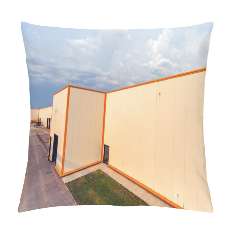 Personality  Aluminum Facade On Industrial Building Pillow Covers