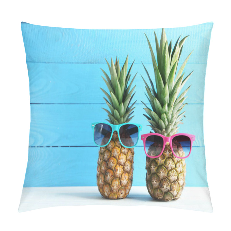 Personality  Ripe Pineapples On  Table Pillow Covers