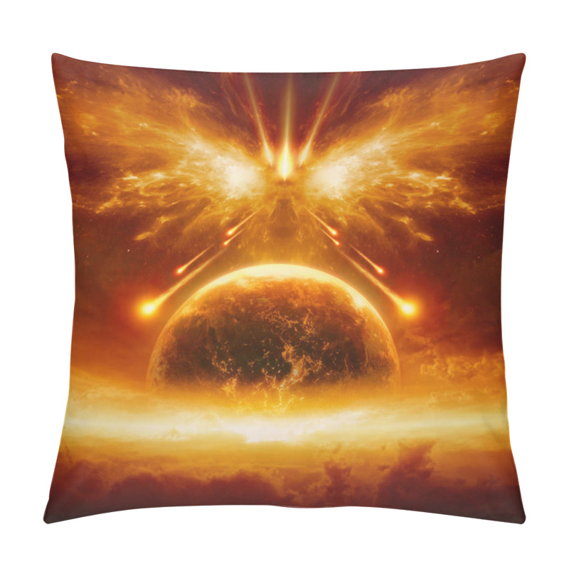 Personality  End Of World, Complete Destruction Of Planet Earth Pillow Covers