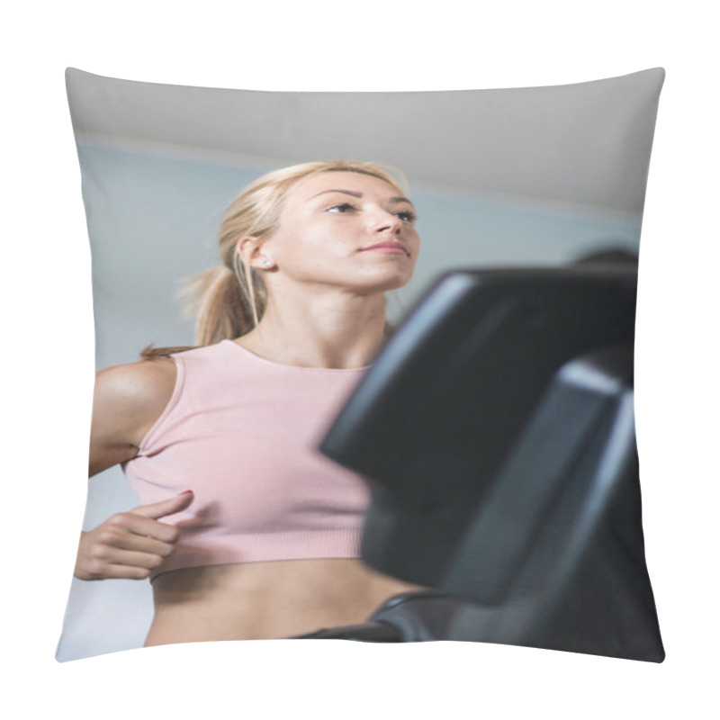 Personality  Attractive Young Woman Running  Pillow Covers