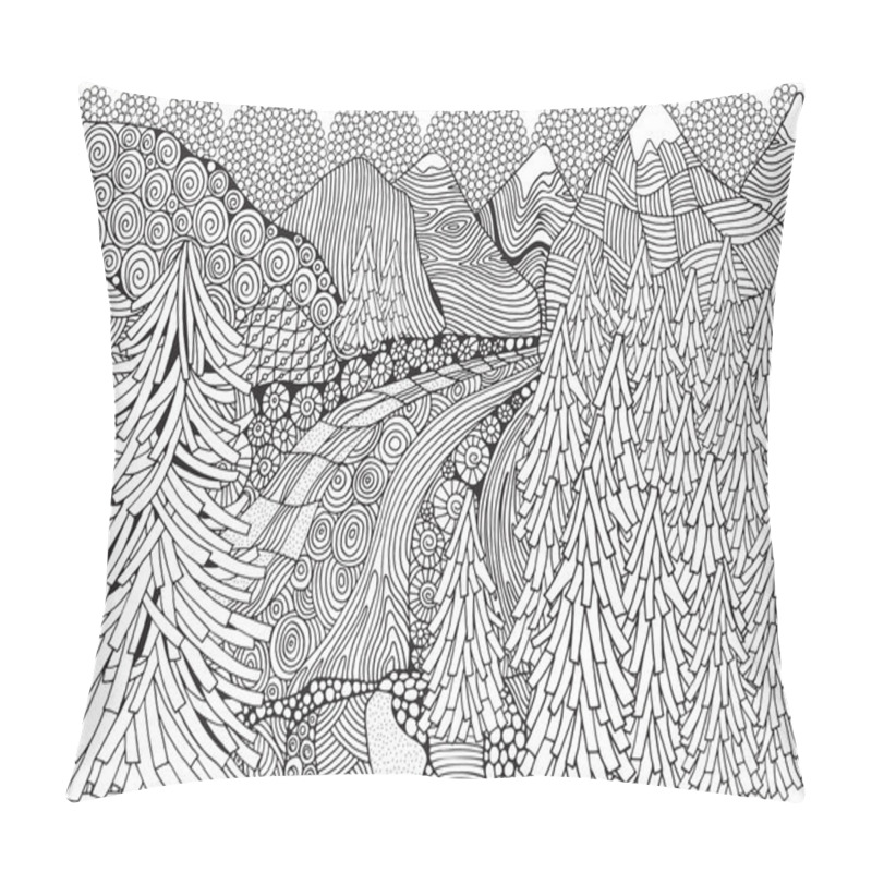 Personality  Norwegian Fjords Abstract Fantasy Picture Pillow Covers