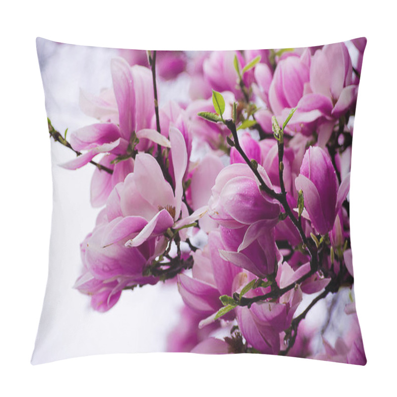 Personality  Large And Delicate Flowers Magnolia  Pillow Covers