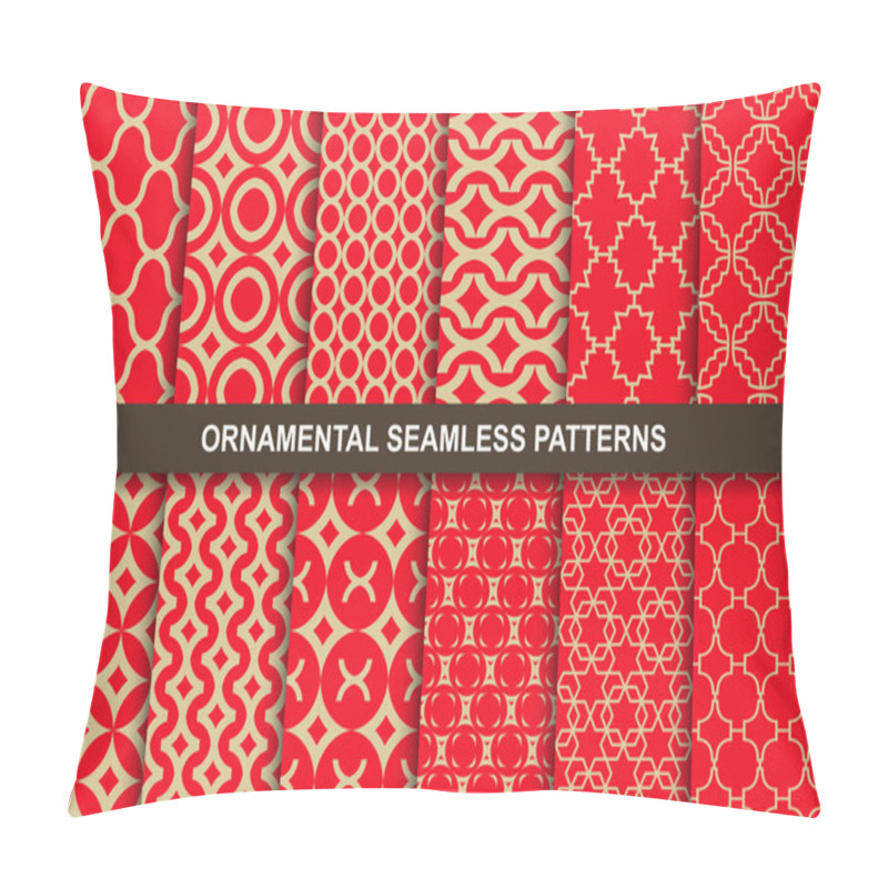 Personality  Collection Of Rich Ornamental Seamless Patterns. Pillow Covers