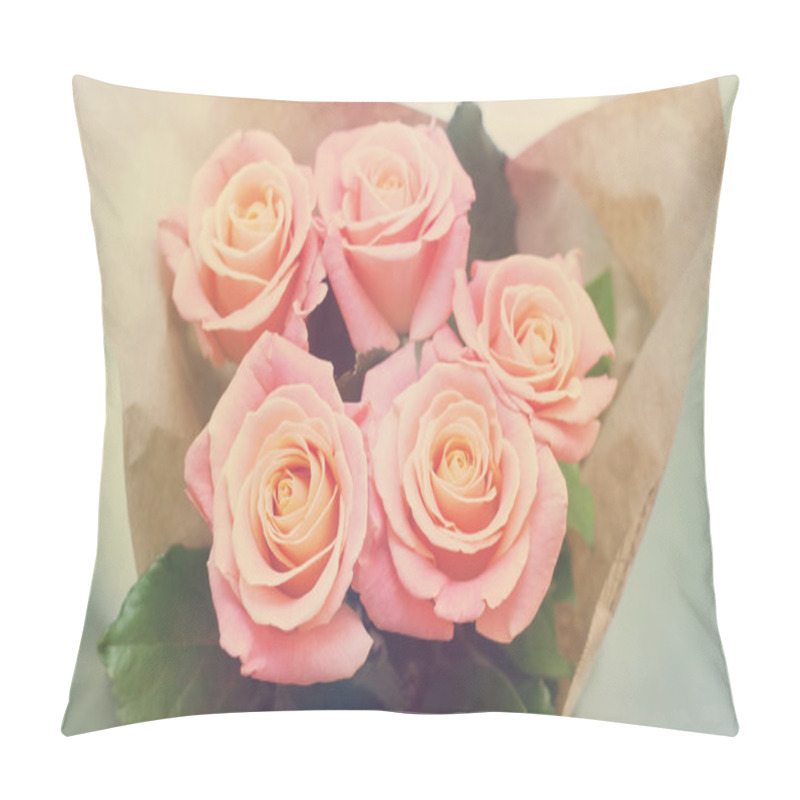 Personality  Bouquet Of Pink Rose Gentle Tones Pillow Covers