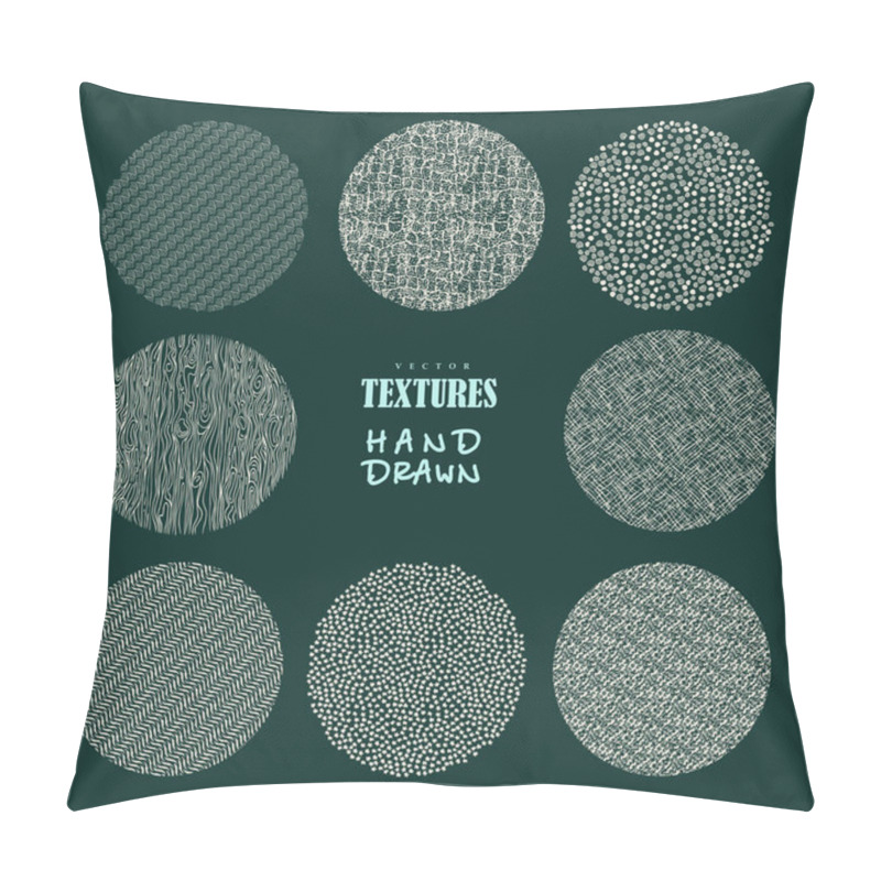 Personality  Hand Drawn Textures And Brushes. Artistic Collection Of Design E Pillow Covers