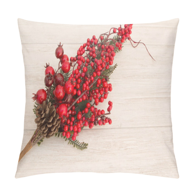 Personality  Red Fruits On The Branches Christmas For Decoration Pillow Covers