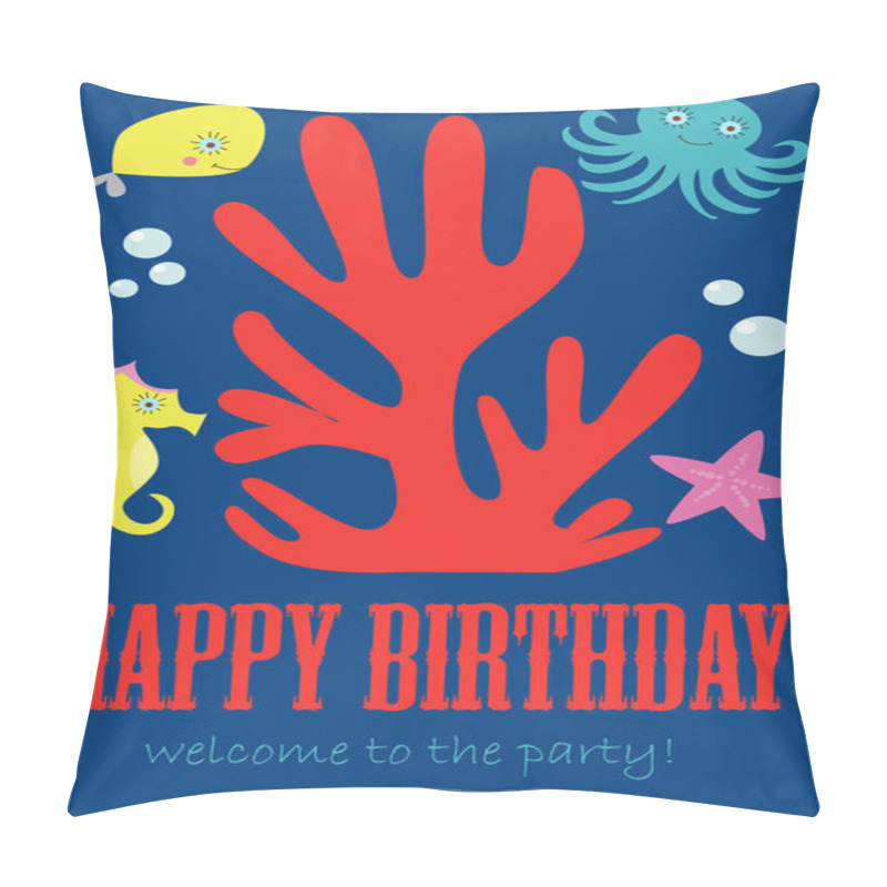 Personality  Happy Birthday Card Pillow Covers