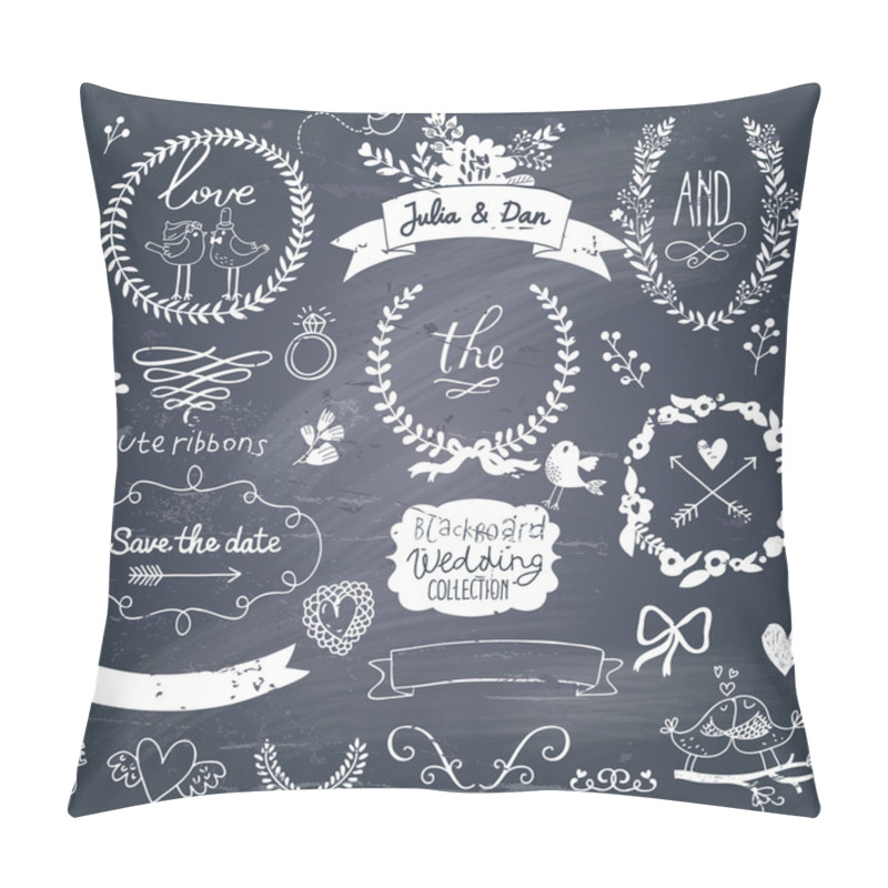 Personality  Wedding Romantic Collection With Labels Pillow Covers