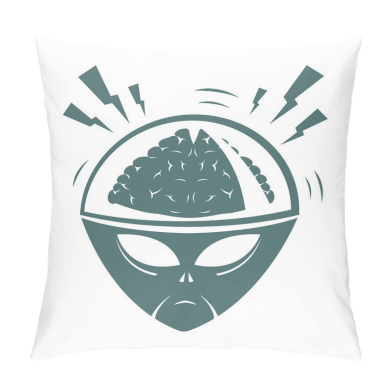 Personality  Vector Illustration Of Mega Brain Pillow Covers